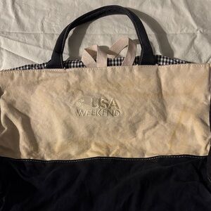 Black and Tan Tote Bag